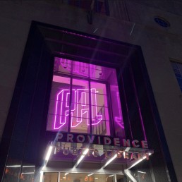 Providence Public Library RGB Programmable Sign with Dimensional Lettering