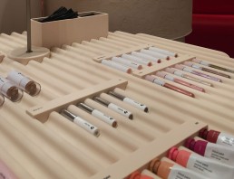 Orion's work in the Glossier Flagship Store - Manhattan