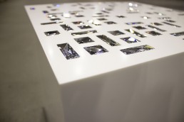 Display cube embellished with crystals from Swarovski