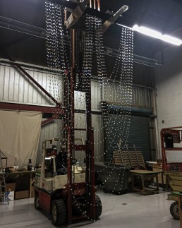 Crystal strands are checked during production